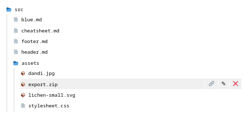 screenshot of lichen-markdown flies navigator showing 